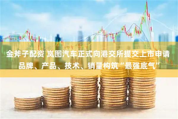 金斧子配资 岚图汽车正式向港交所提交上市申请 品牌、产品、技术、销量构筑“最强底气”